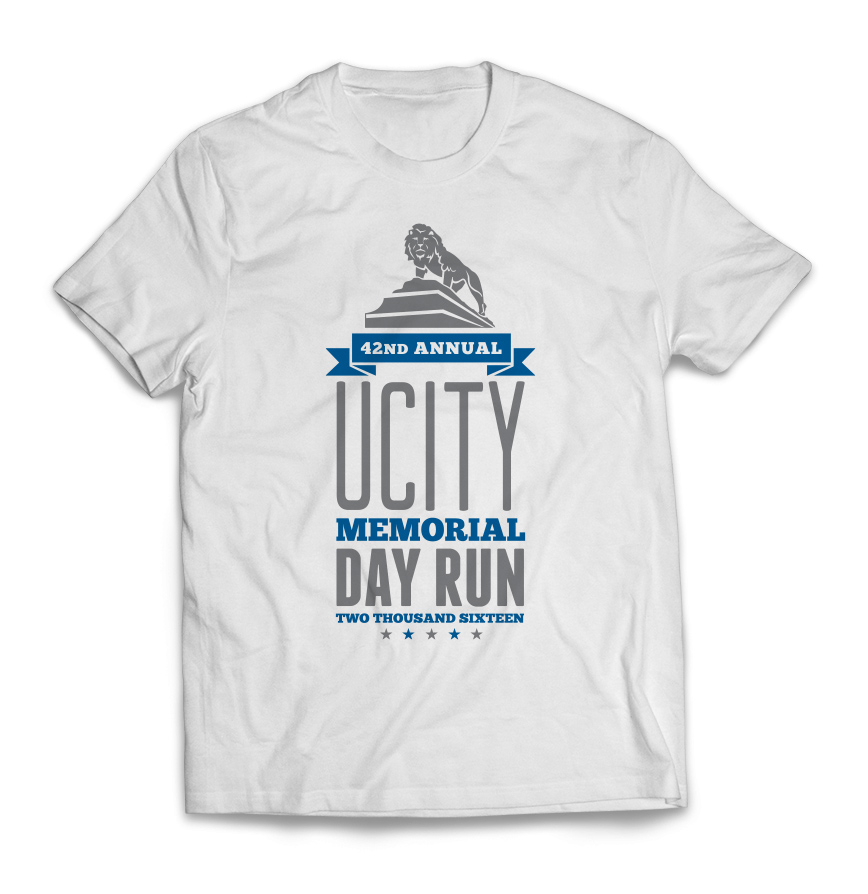 University City Memorial Day Run 2016 t-shirt