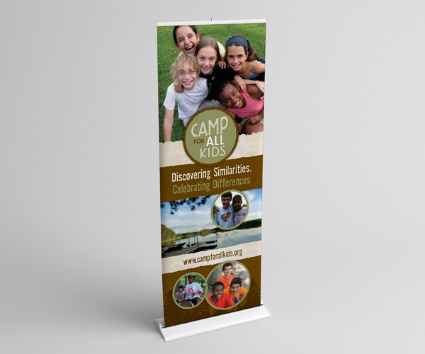 Camp for All Kids display banner