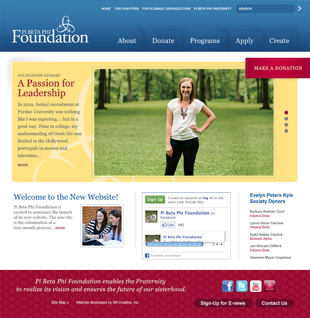 pi beta phi foundation website home page
