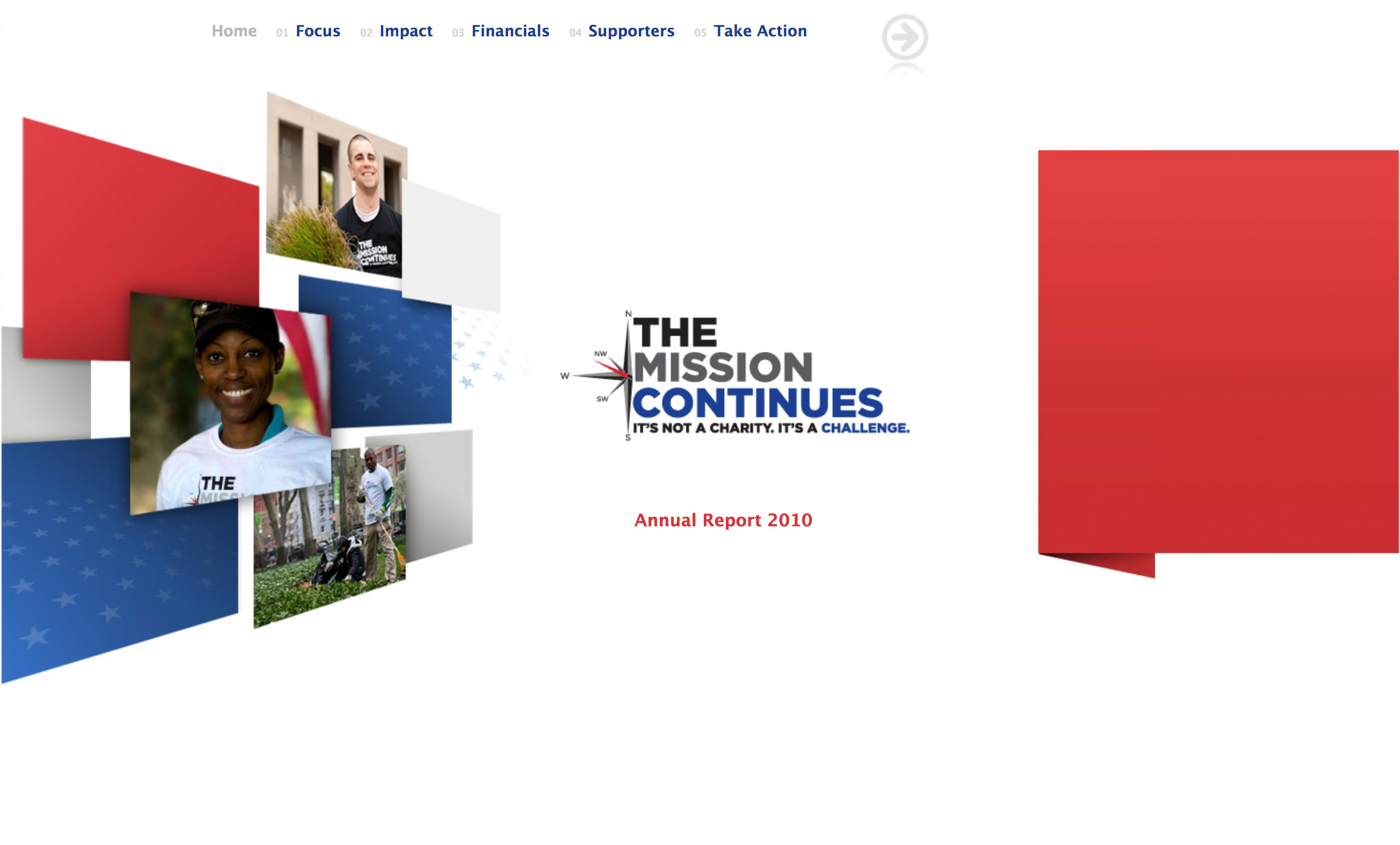 2010 online annual report intro screen