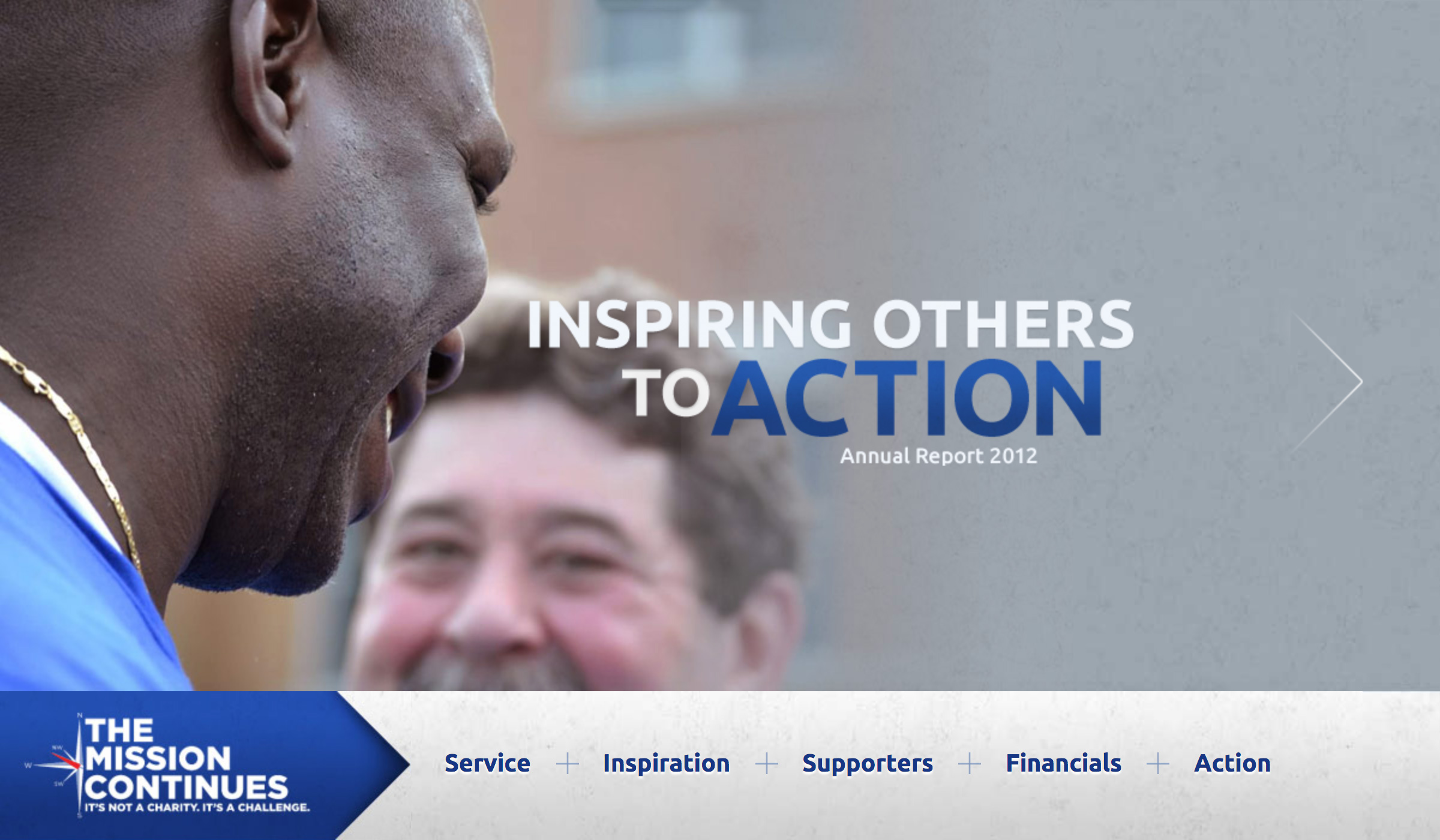 2012 online annual report intro screen
