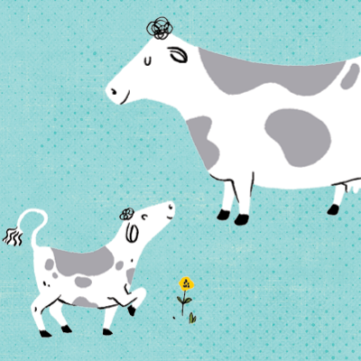 Heifer International cow illustration