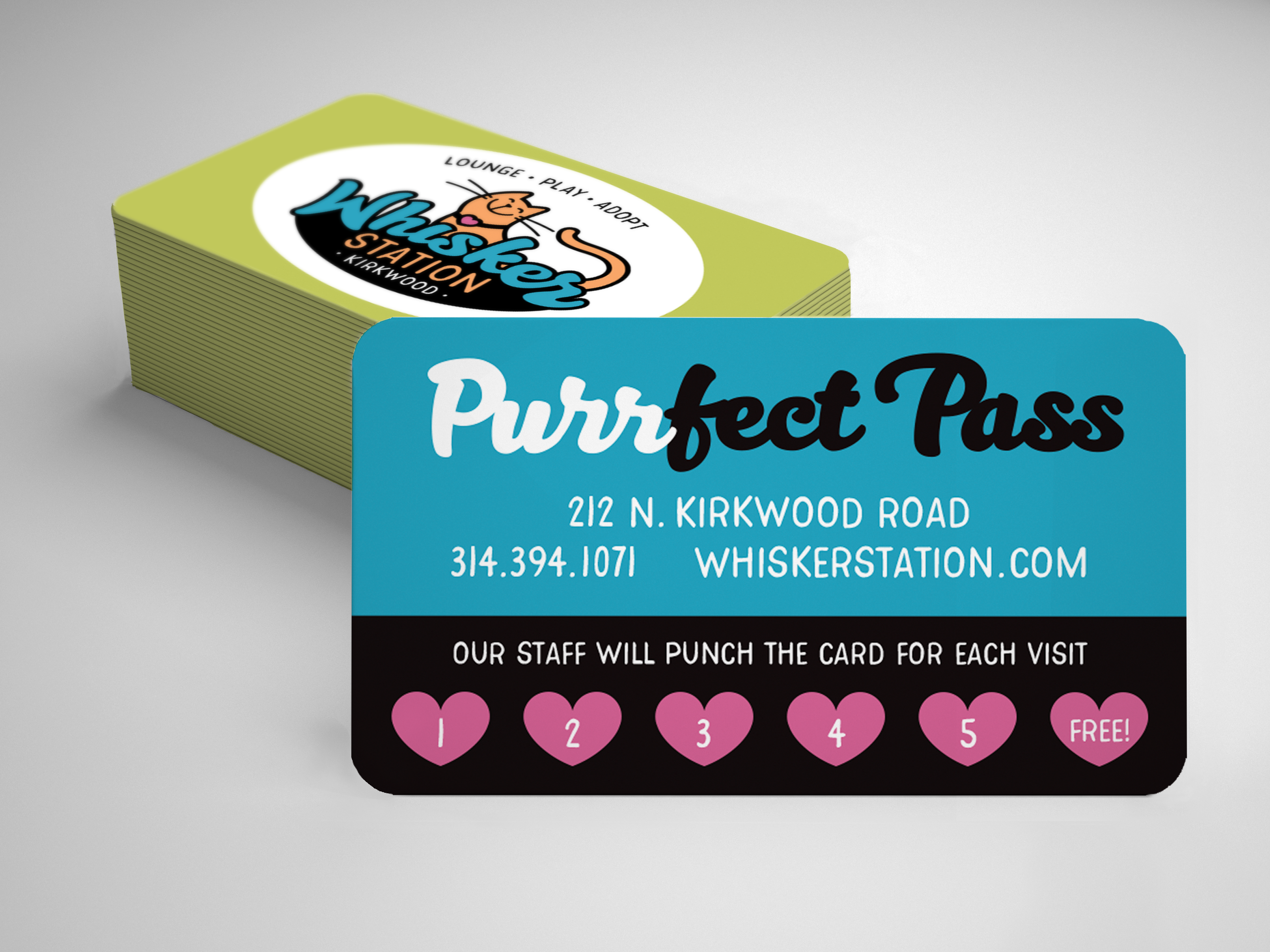 whisker station frequent visitor cards