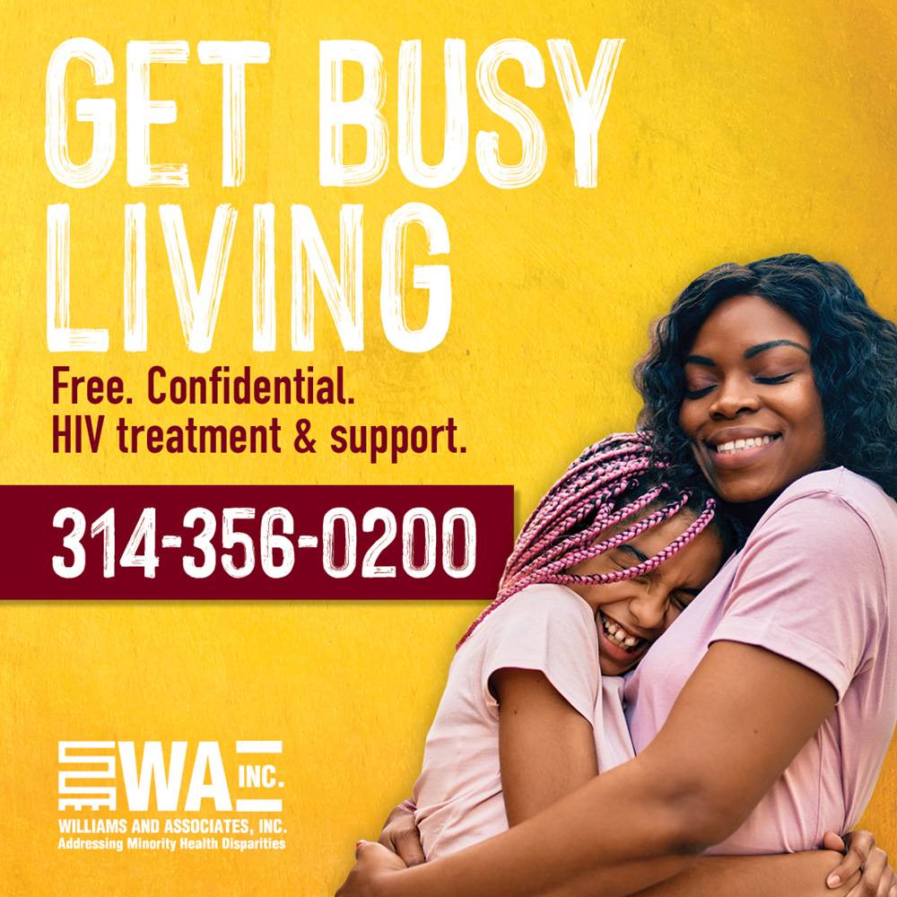 Get Busy Living ad for HIV positive folks