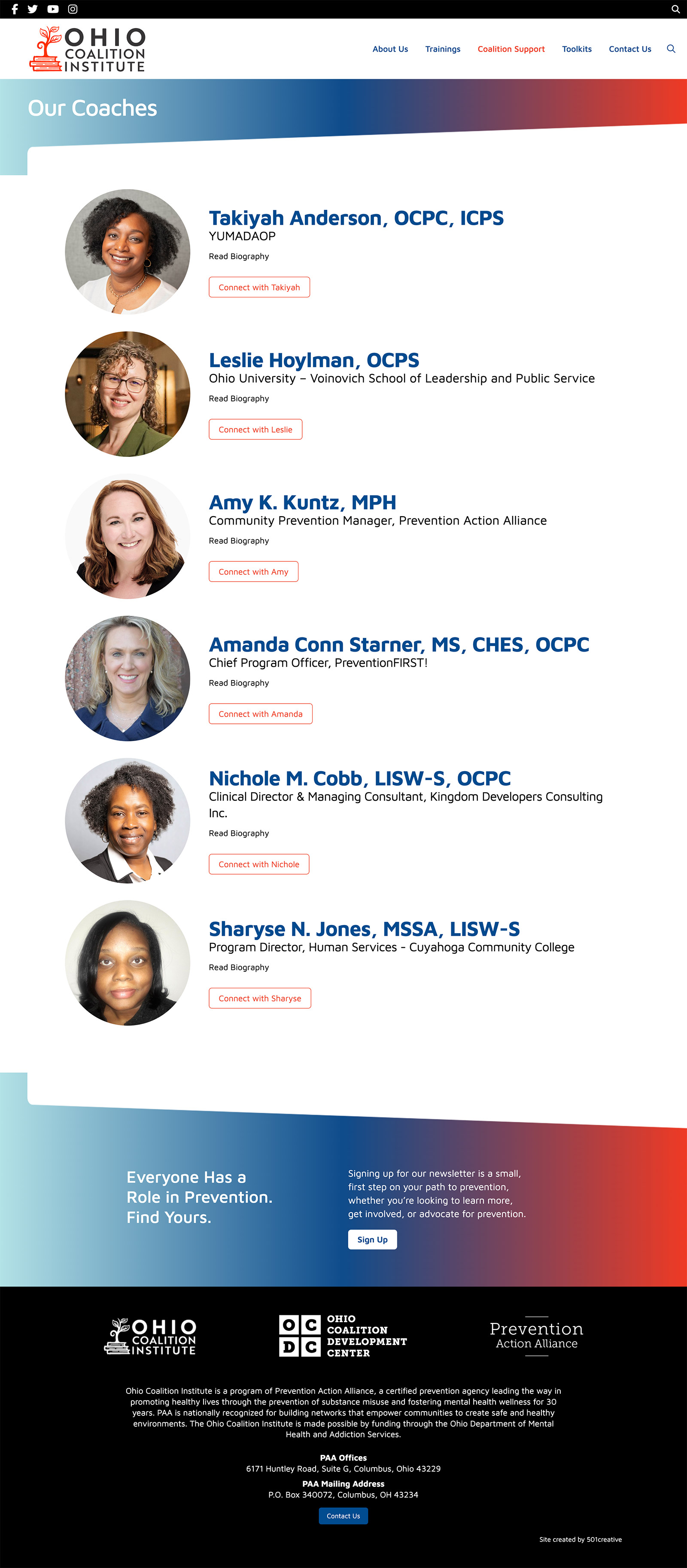 home page of the Deaconess Foundation website