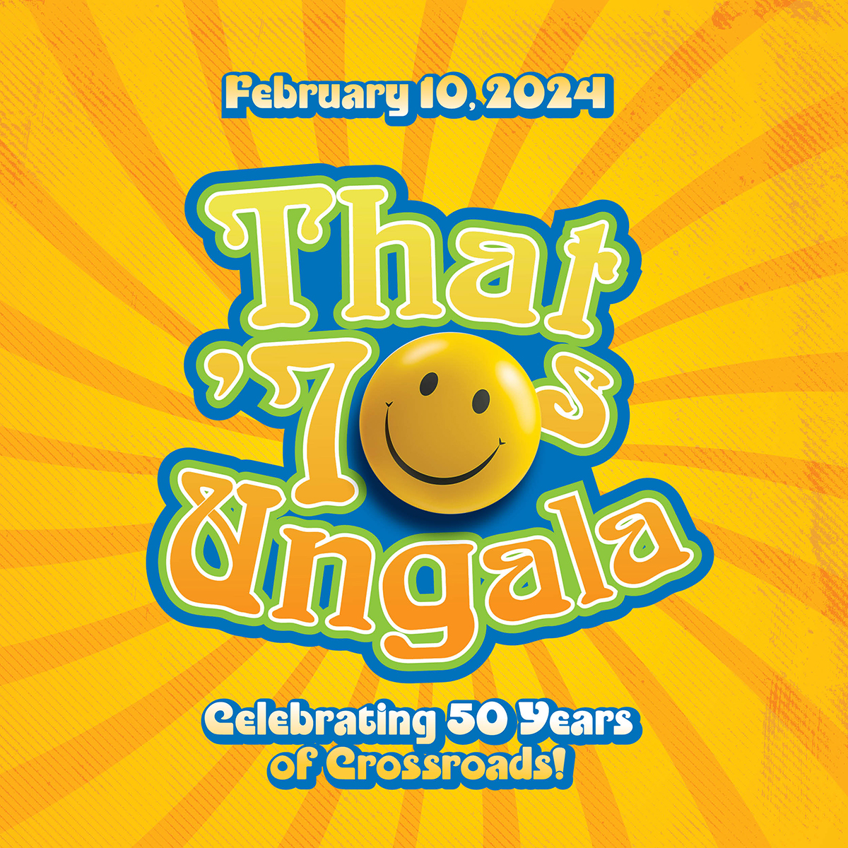 2017 gala invitation "meet me at the crossroads"